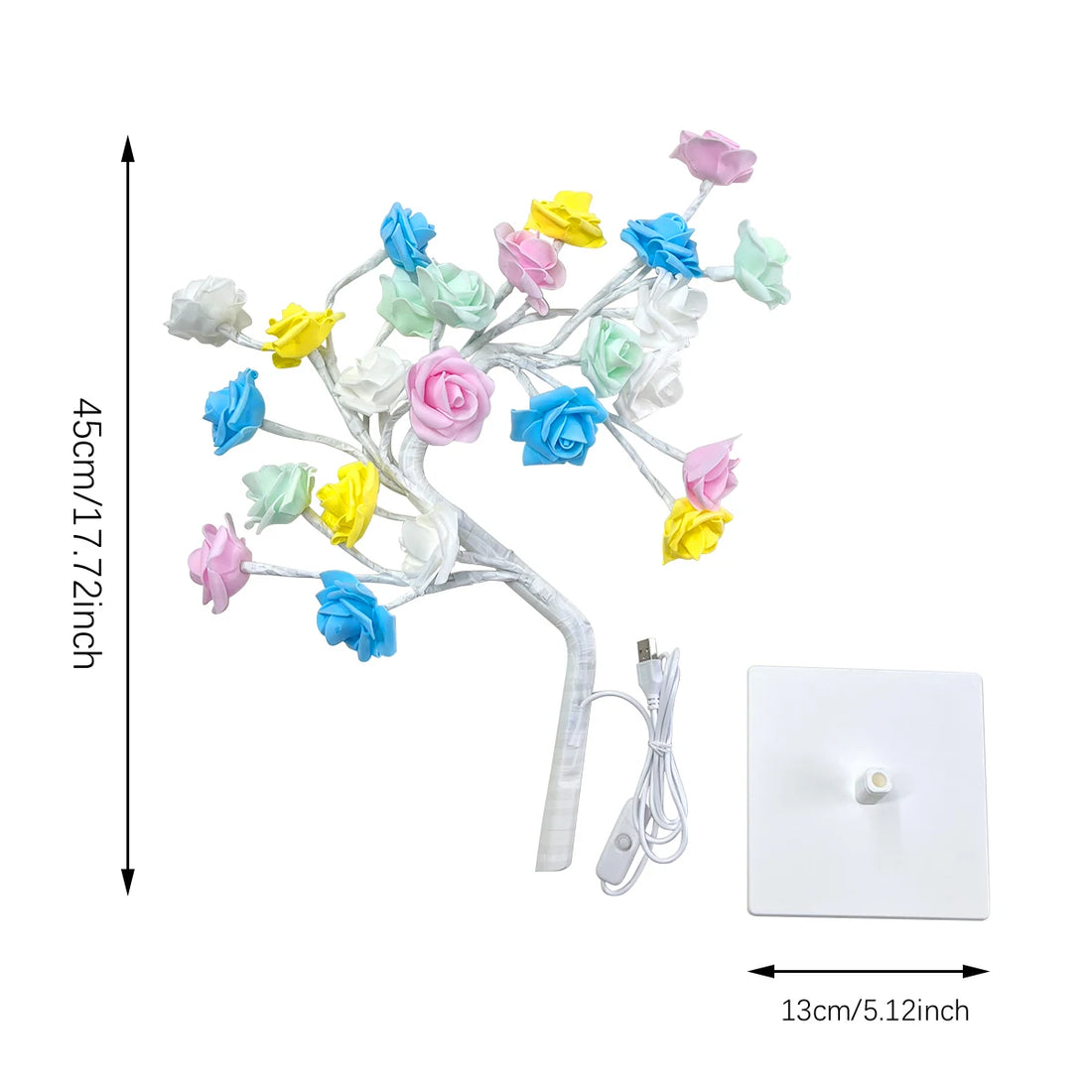 Rose Glow Tree Lamp
