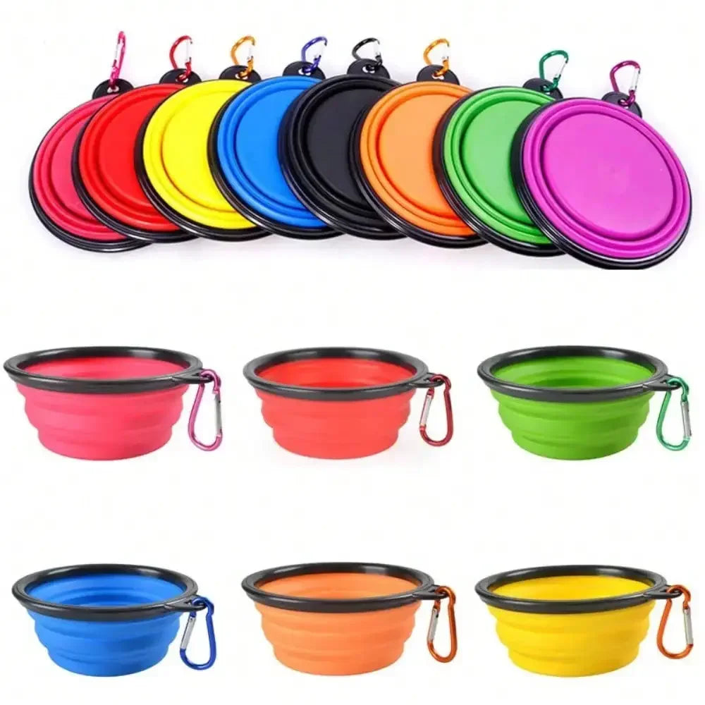 2-in-1 Collapsible Travel Pet Bowl