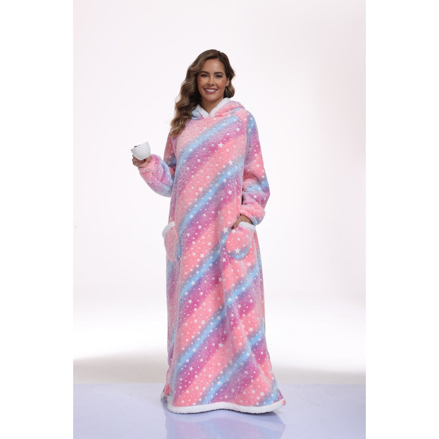 GlowCloud Oversized Sherpa Hooded Blanket