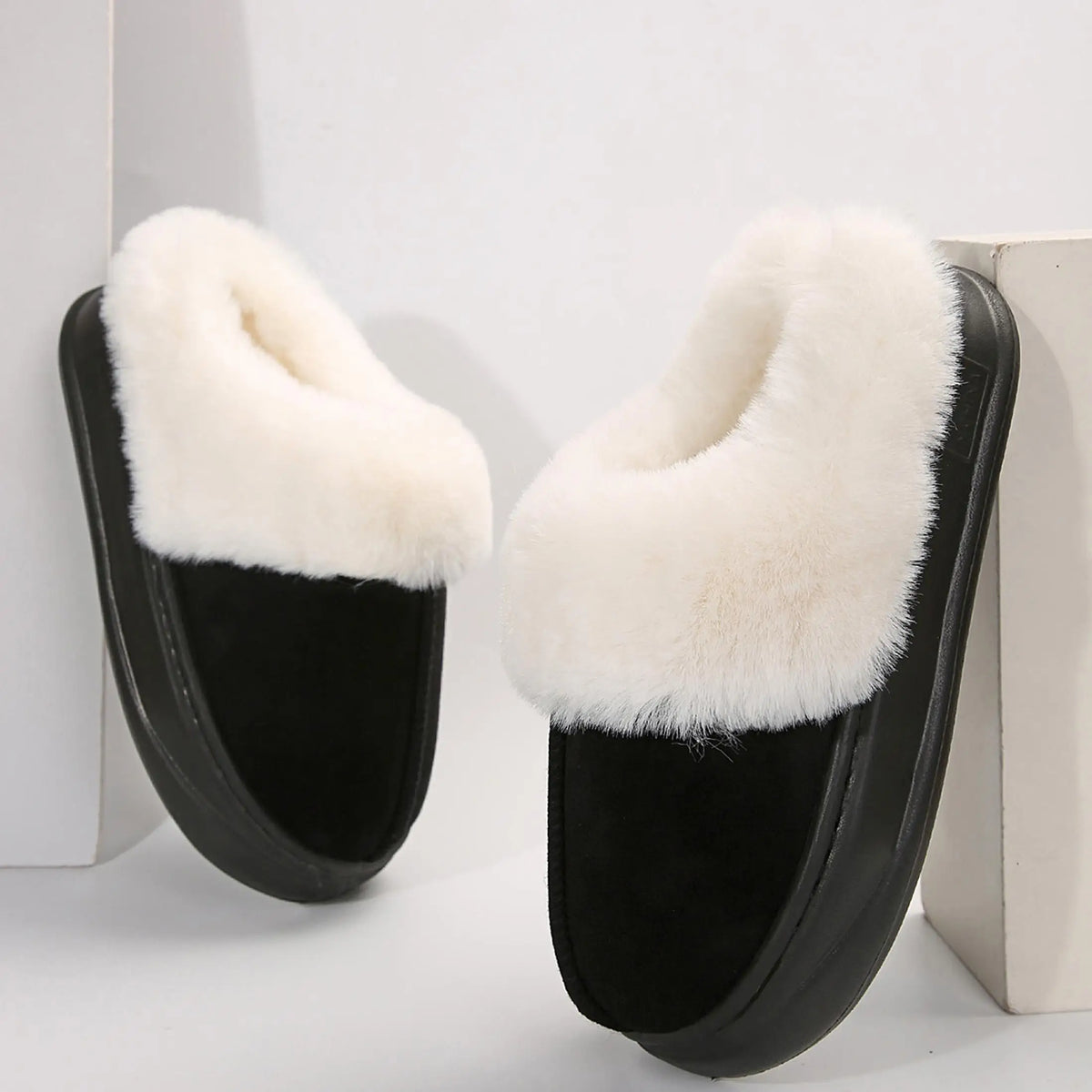 Cozy Cuff Plush Slippers