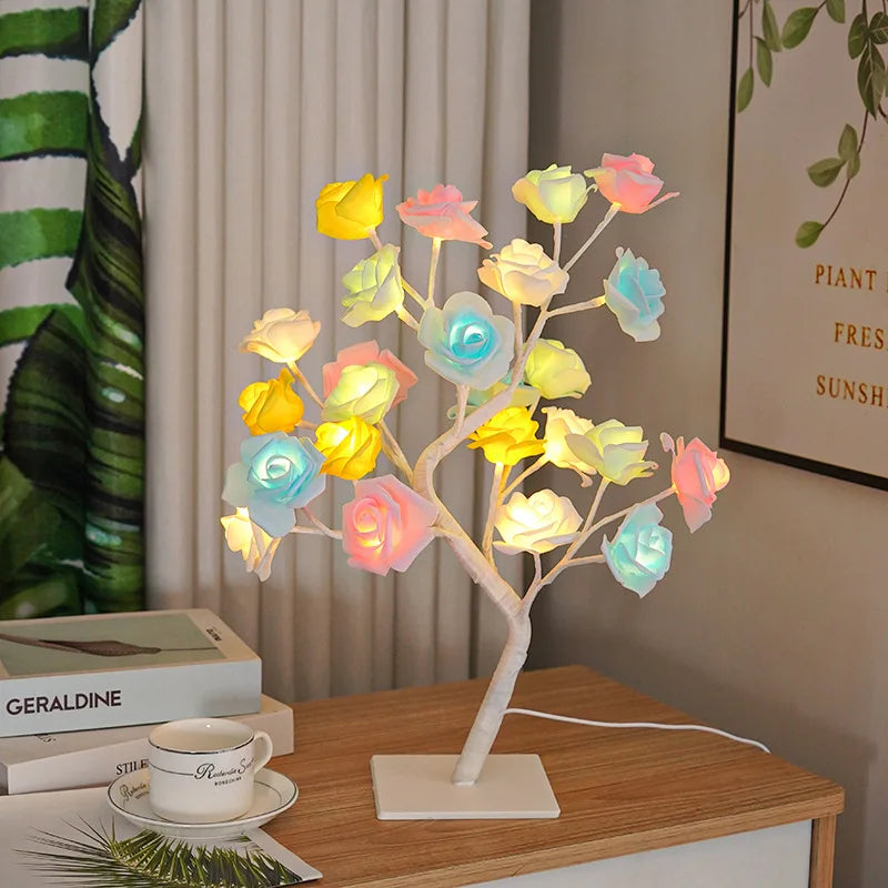 Rose Glow Tree Lamp