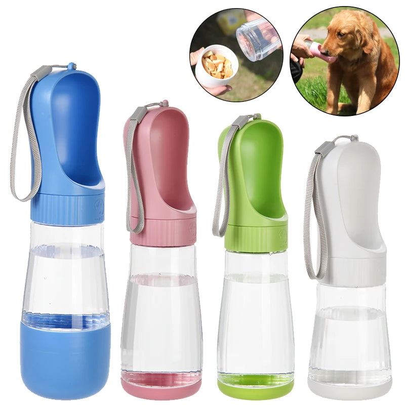 2-in-1 Travel Water & Treat Bottle