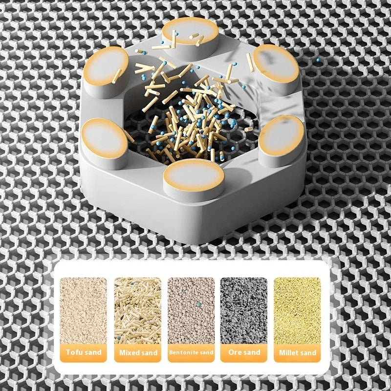 Double-Layer Cat Litter Catching Mat