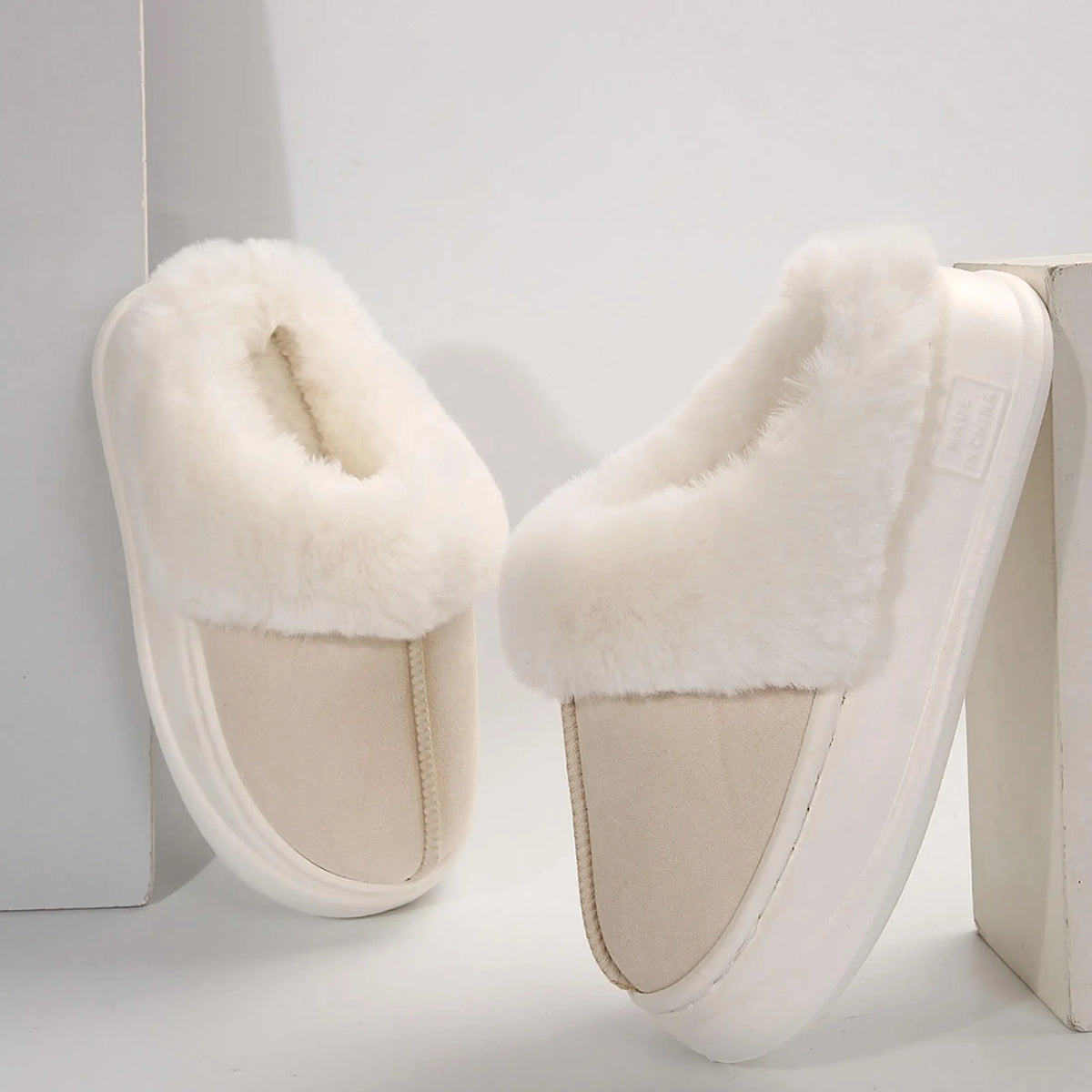 Cozy Cuff Plush Slippers
