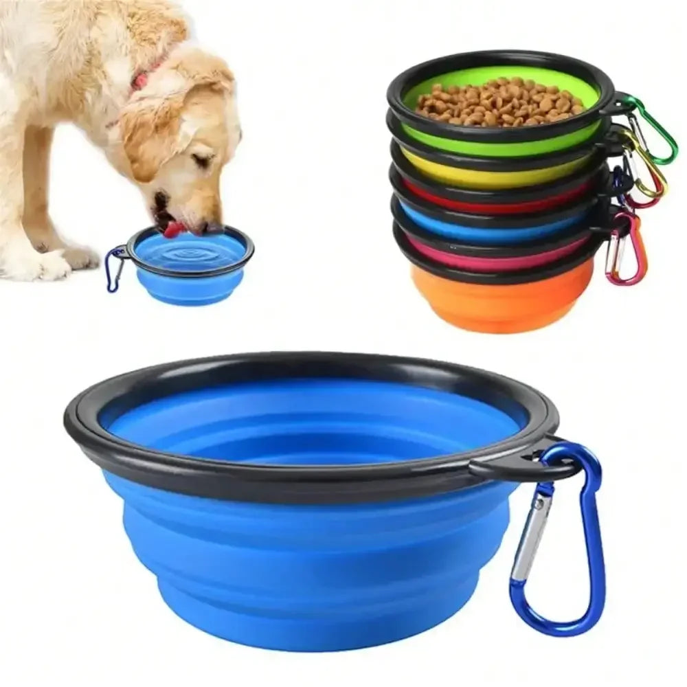 2-in-1 Collapsible Travel Pet Bowl