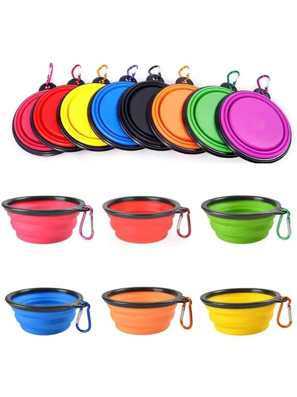2-in-1 Collapsible Travel Pet Bowl
