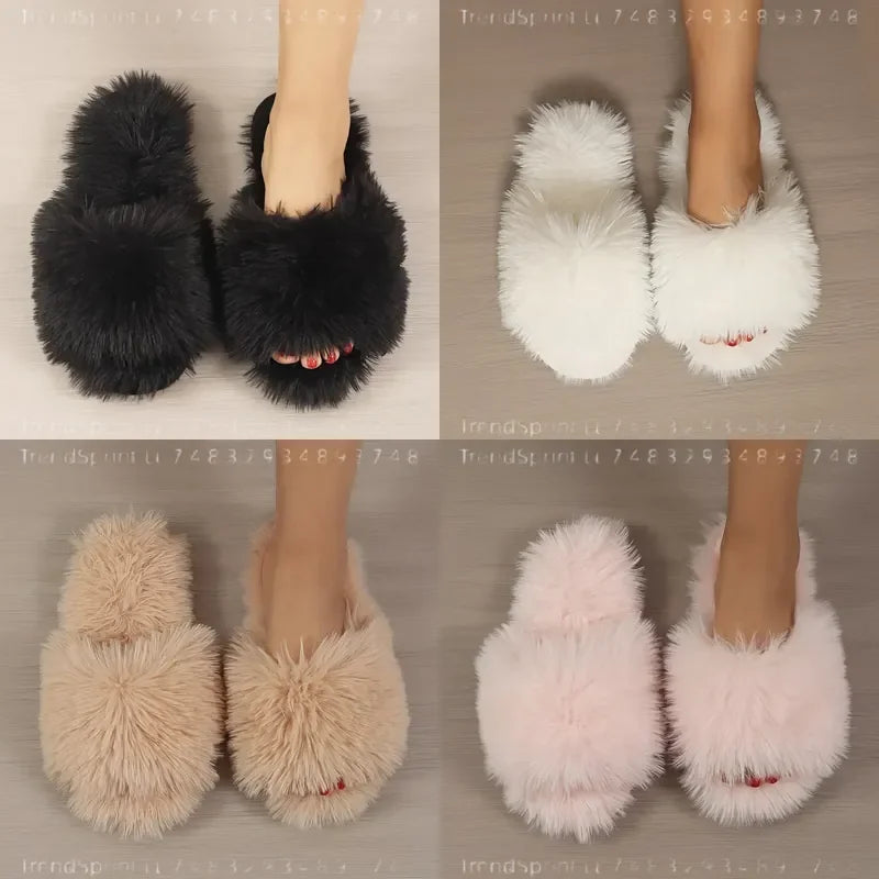 Cozy Cloud Plush House Slippers