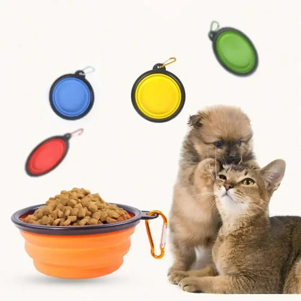 2-in-1 Collapsible Travel Pet Bowl