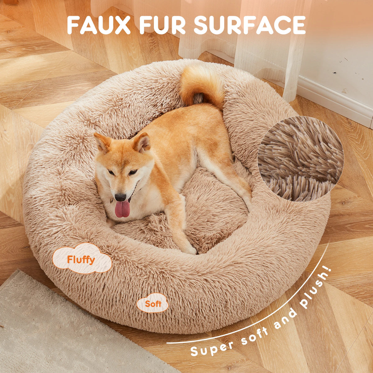Cozy Nest Plush Pet Bed