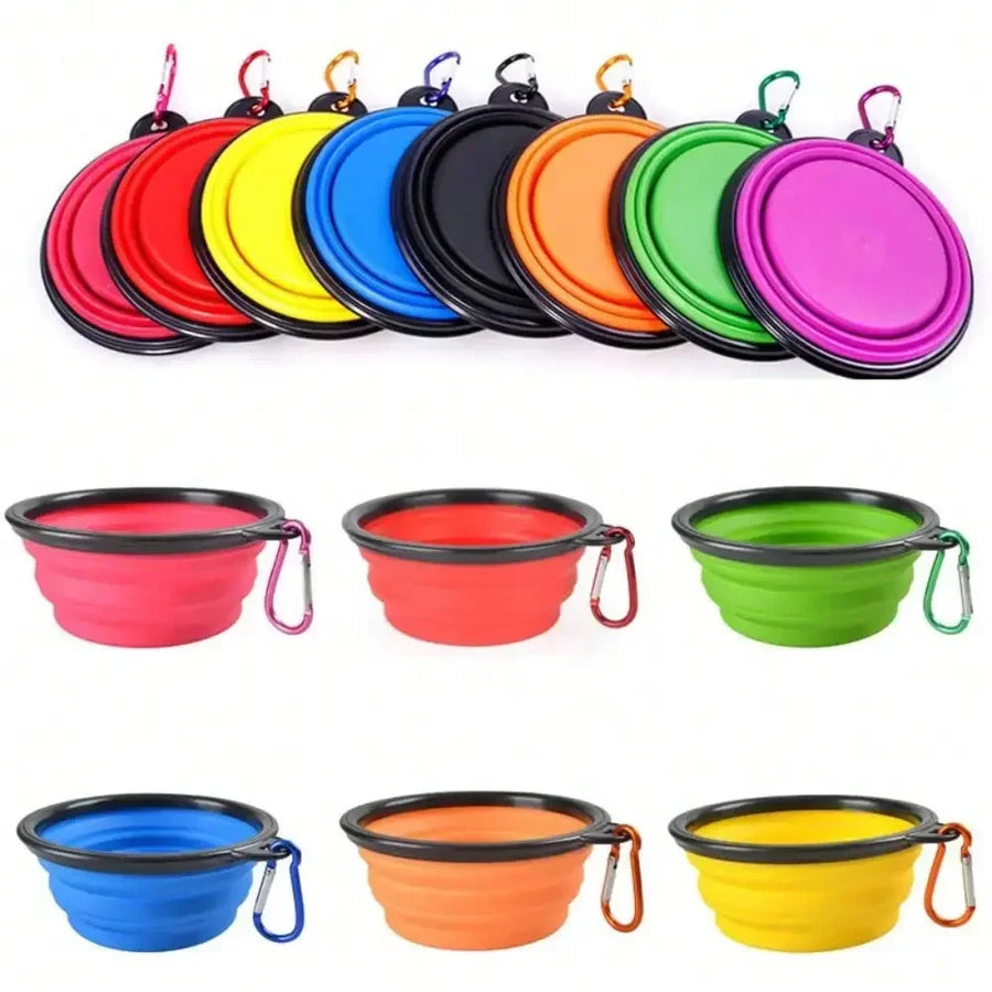 2-in-1 Collapsible Travel Pet Bowl