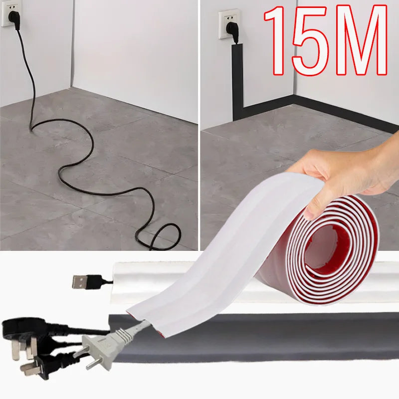 Stick-On Floor Cable Protector