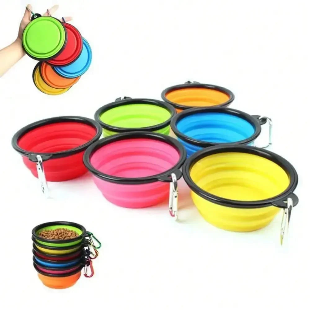 2-in-1 Collapsible Travel Pet Bowl